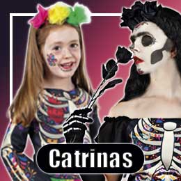 Disfraces de Catrina para Mujer y Niñas